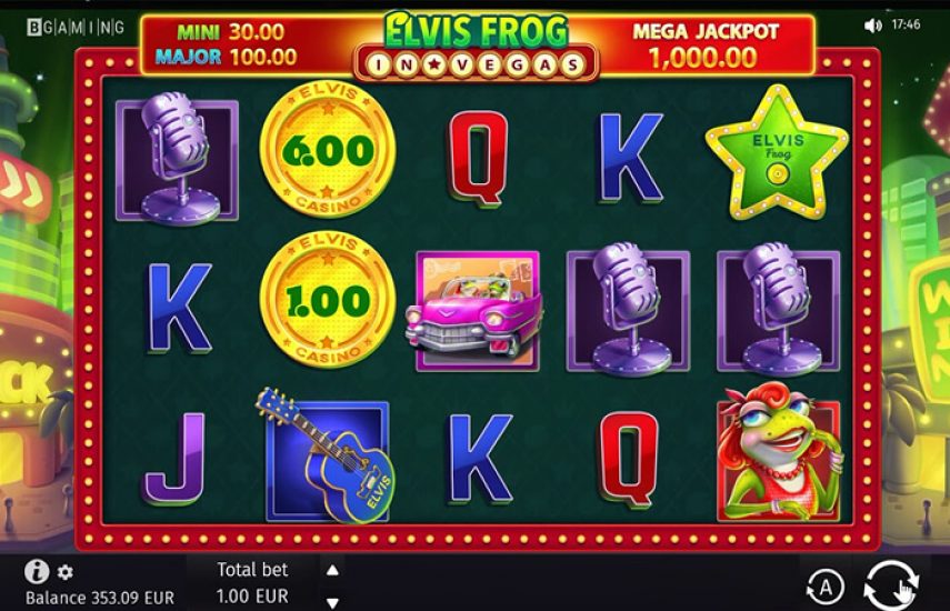 Elvis Frog in Vegas Slot