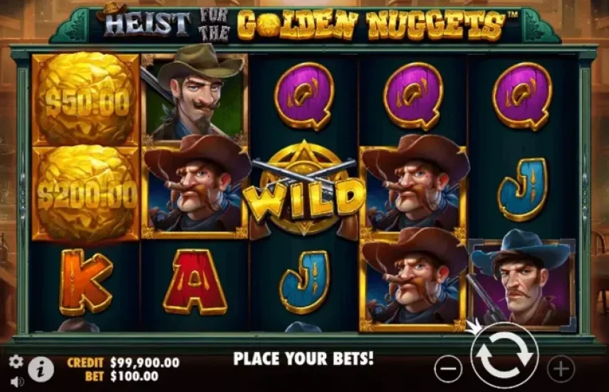 Heist for the Golden Nuggets Slot